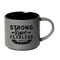 Dexsa Strong Brave Fearless 16 ounce Designer Ceramic Mug - Stackable